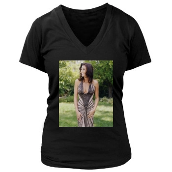 Teri Hatcher Women's Deep V-Neck TShirt