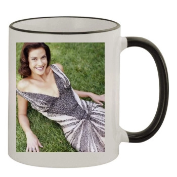 Teri Hatcher 11oz Colored Rim & Handle Mug