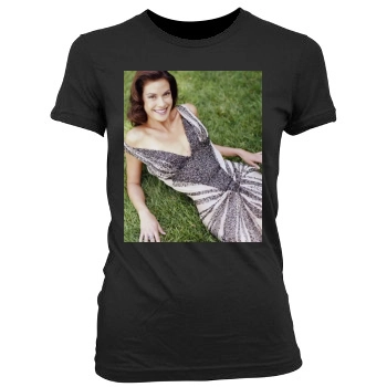 Teri Hatcher Women's Junior Cut Crewneck T-Shirt