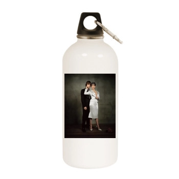 Teri Hatcher White Water Bottle With Carabiner