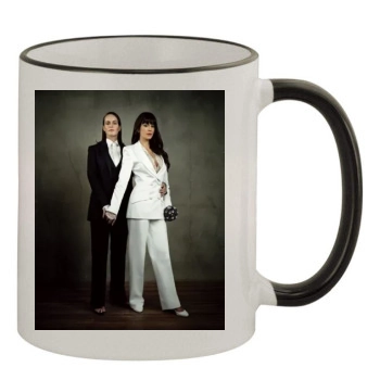 Teri Hatcher 11oz Colored Rim & Handle Mug