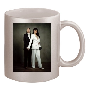 Teri Hatcher 11oz Metallic Silver Mug