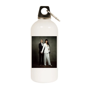 Teri Hatcher White Water Bottle With Carabiner