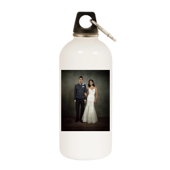 Teri Hatcher White Water Bottle With Carabiner