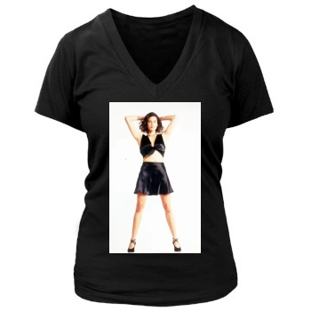 Teri Hatcher Women's Deep V-Neck TShirt