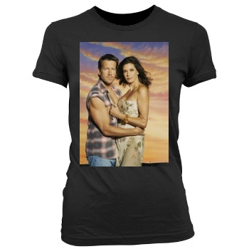 Teri Hatcher Women's Junior Cut Crewneck T-Shirt