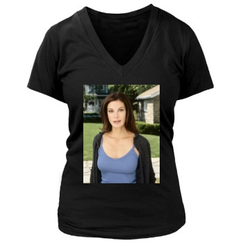 Teri Hatcher Women's Deep V-Neck TShirt