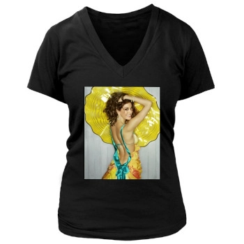 Teri Hatcher Women's Deep V-Neck TShirt