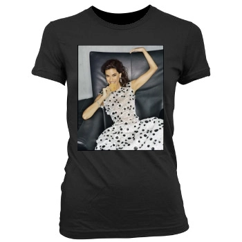 Teri Hatcher Women's Junior Cut Crewneck T-Shirt