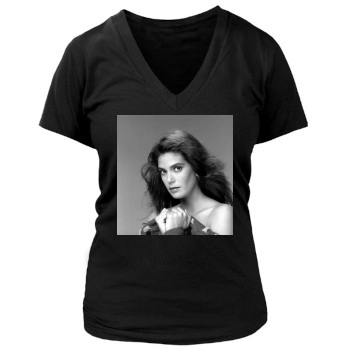 Teri Hatcher Women's Deep V-Neck TShirt