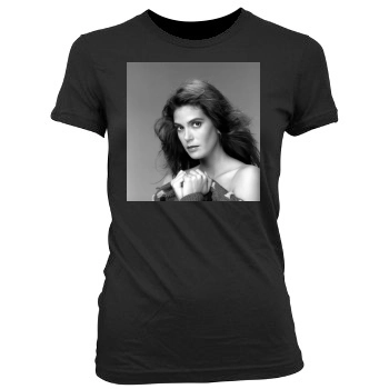 Teri Hatcher Women's Junior Cut Crewneck T-Shirt