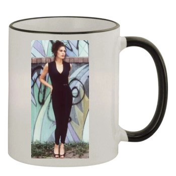 Teri Hatcher 11oz Colored Rim & Handle Mug