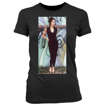 Teri Hatcher Women's Junior Cut Crewneck T-Shirt