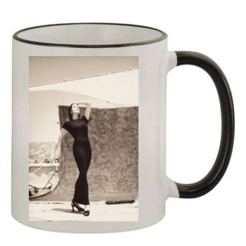 Teri Hatcher 11oz Colored Rim & Handle Mug