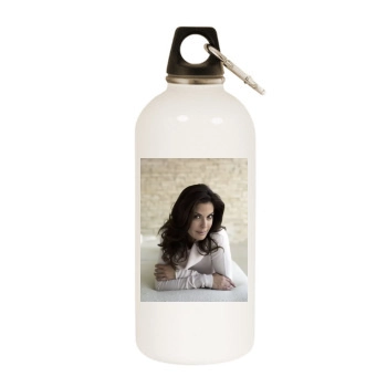 Teri Hatcher White Water Bottle With Carabiner