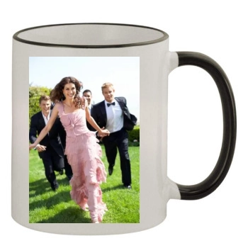 Teri Hatcher 11oz Colored Rim & Handle Mug