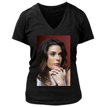 Teri Hatcher Women's Deep V-Neck TShirt