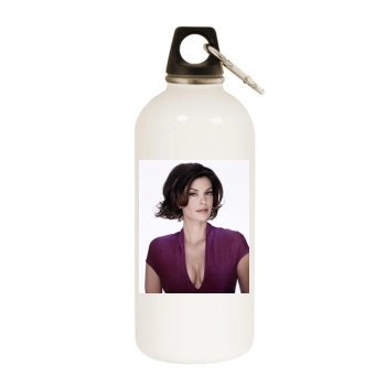 Teri Hatcher White Water Bottle With Carabiner