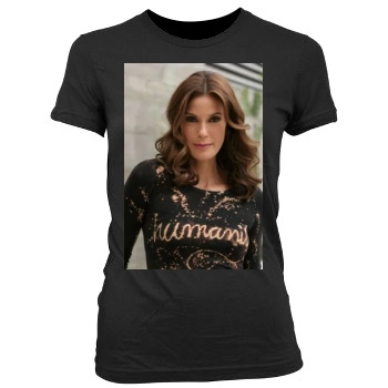 Teri Hatcher Women's Junior Cut Crewneck T-Shirt