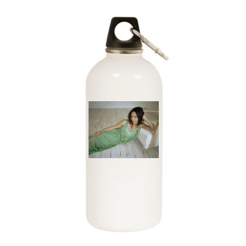 Thandie Newton White Water Bottle With Carabiner