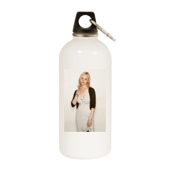Thora Birch White Water Bottle With Carabiner