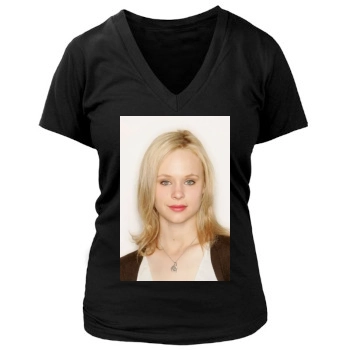 Thora Birch Women's Deep V-Neck TShirt