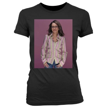 Tina Fey Women's Junior Cut Crewneck T-Shirt