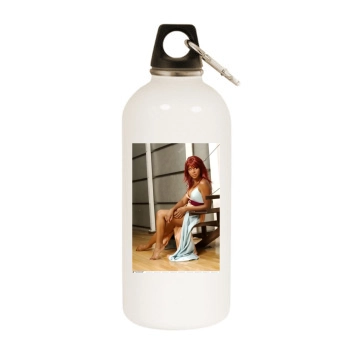 Toni Braxton White Water Bottle With Carabiner