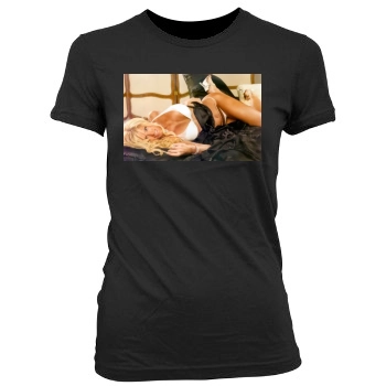 Torrie Wilson Women's Junior Cut Crewneck T-Shirt