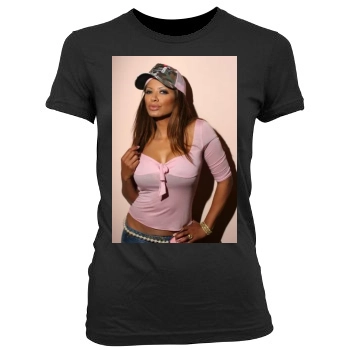 Traci Bingham Women's Junior Cut Crewneck T-Shirt