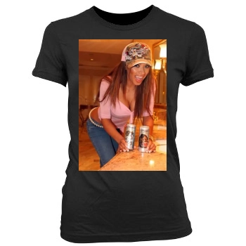 Traci Bingham Women's Junior Cut Crewneck T-Shirt