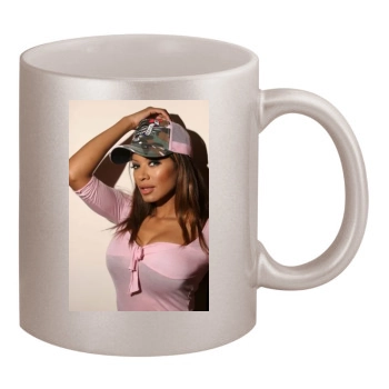 Traci Bingham 11oz Metallic Silver Mug