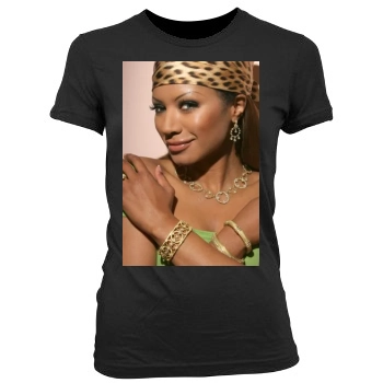 Traci Bingham Women's Junior Cut Crewneck T-Shirt