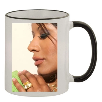 Traci Bingham 11oz Colored Rim & Handle Mug