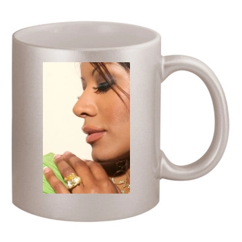 Traci Bingham 11oz Metallic Silver Mug