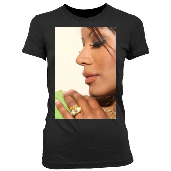 Traci Bingham Women's Junior Cut Crewneck T-Shirt