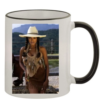 Traci Bingham 11oz Colored Rim & Handle Mug