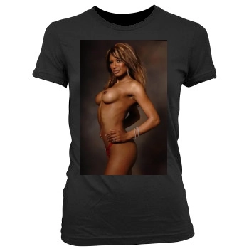 Traci Bingham Women's Junior Cut Crewneck T-Shirt