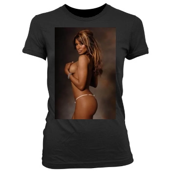 Traci Bingham Women's Junior Cut Crewneck T-Shirt