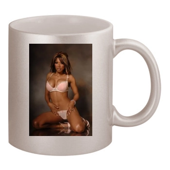 Traci Bingham 11oz Metallic Silver Mug