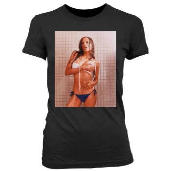 Traci Bingham Women's Junior Cut Crewneck T-Shirt