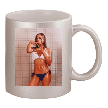 Traci Bingham 11oz Metallic Silver Mug