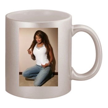 Traci Bingham 11oz Metallic Silver Mug