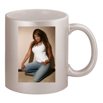 Traci Bingham 11oz Metallic Silver Mug