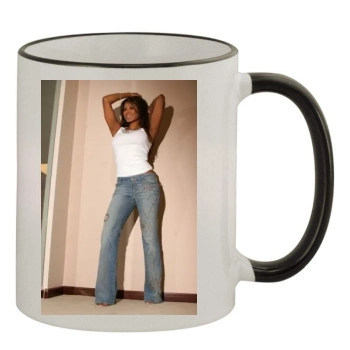 Traci Bingham 11oz Colored Rim & Handle Mug