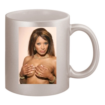 Traci Bingham 11oz Metallic Silver Mug