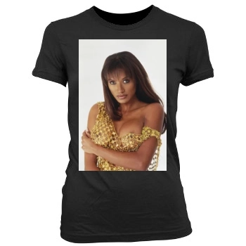 Traci Bingham Women's Junior Cut Crewneck T-Shirt