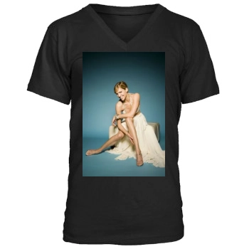 Tricia Helfer Men's V-Neck T-Shirt