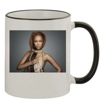 Tyra Banks 11oz Colored Rim & Handle Mug