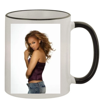 Tyra Banks 11oz Colored Rim & Handle Mug